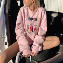 Load image into Gallery viewer, Pink Cute Printed Sweatshirt
