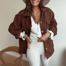 Load image into Gallery viewer, Casual Buttoned Woolen Coat
