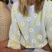 Load image into Gallery viewer, Cute Flower Printed Loose Fit Sweatshirt
