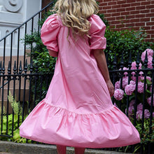 Load image into Gallery viewer, Loose Square Neck Puff Sleeve Dress
