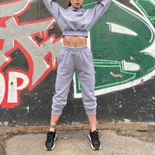 Load image into Gallery viewer, Casual Hooded Sweatshirt + Pants Set
