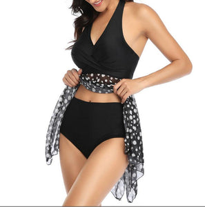 Sexy Net Yarn Skirt Style Bikini Swimwear