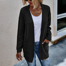 Load image into Gallery viewer, Solid Color Knitted Cardigan Sweater Coat
