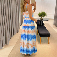 Load image into Gallery viewer, Water Ripple Print Sling Dress
