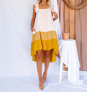 Fashion Irregular Big Swing Maxi Dress