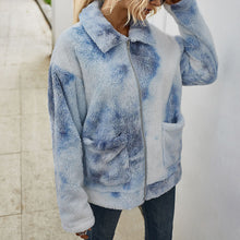 Load image into Gallery viewer, Tie-dyed Fur Coat
