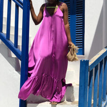 Load image into Gallery viewer, Sleeveless Suspenders Big Swing Dress
