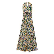 Load image into Gallery viewer, Elegant Round Neck Printed Maxi Dress
