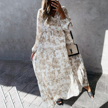 Load image into Gallery viewer, Fashion Floral Printed Loose Fit Maxi Dress
