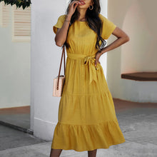 Load image into Gallery viewer, Simple Solid Color Dress
