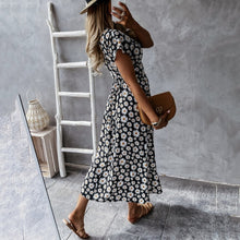 Load image into Gallery viewer, V Neck Floarl Printed Sexy Maxi Dress
