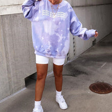 Load image into Gallery viewer, Tie Dye Round Neck Loose Fit Sweatshirt

