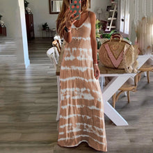 Load image into Gallery viewer, Casual Tie Dye Loose Fit Maxi Dress
