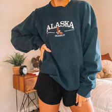 Load image into Gallery viewer, Round Neck Cartoon Casual Sweatshirt
