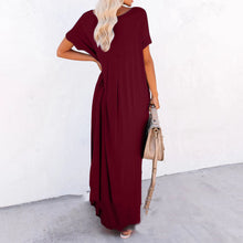 Load image into Gallery viewer, V-Neck Pocket Slit Dress

