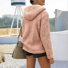 Load image into Gallery viewer, Plush zipper hoodie Sweatshirt
