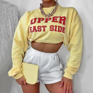 Casual Round Neck Printed Sweatshirt