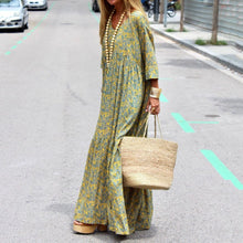 Load image into Gallery viewer, Printed Casual Maxi Dress
