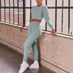 Casual Fashion Cozy Tops+Pants Set