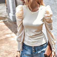 Load image into Gallery viewer, Retro Puff Sleeve T-shirt Top
