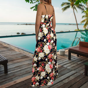 Floral Sling Vacation Maxi Dress