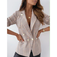 Load image into Gallery viewer, Metal Double-Breasted Blazer Coat
