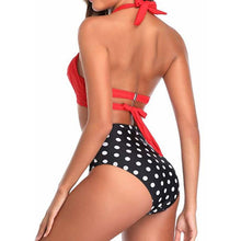 Load image into Gallery viewer, Vintage High Waist Printed Bikini Swimwear
