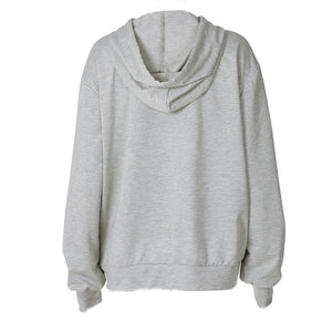 Butterfly Printed Zipper Hoodies Coat