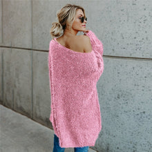 Load image into Gallery viewer, One Shoulder Long Sleeves Loose Sweater
