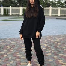 Load image into Gallery viewer, Hooded Sports Casual Sweatshirt Set (Sweatshirt+Pants)
