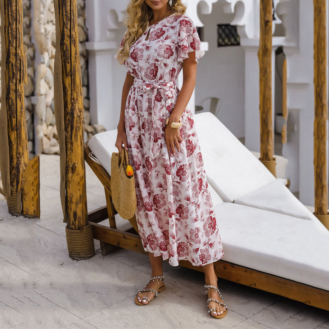 Casual Floarl Printed Maxi Dress