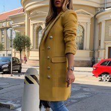 Load image into Gallery viewer, Lapel Buttoned Slim-Fit Coat

