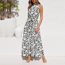 Load image into Gallery viewer, Haltert Floarl Printed Maxi Vacation Dress

