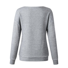 Load image into Gallery viewer, Round Neck Button Thick Knitted Sweatshirt
