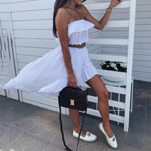 Load image into Gallery viewer, Tube Top Solid Color Dress
