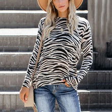 Load image into Gallery viewer, Long Sleeve Leopard Camouflage Sweater
