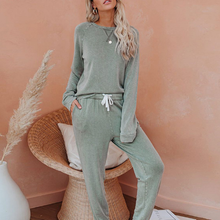 Load image into Gallery viewer, New Solid Color Brushed Suit Loungewear Set

