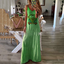 Load image into Gallery viewer, Cute Cartoon Printed Maxi Dress
