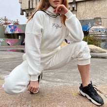 Load image into Gallery viewer, Casual Hooded Sweatshirt + Pants Set
