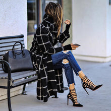 Load image into Gallery viewer, Classic Plaid Printed Brushed Coat
