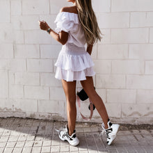 Load image into Gallery viewer, Sexy V-Neck Ruffle Short Sleeve Mini Dress
