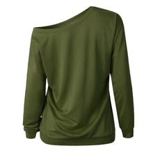 Load image into Gallery viewer, Solid Color Round Neck Long Sleeve Top
