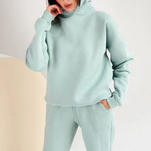 Load image into Gallery viewer, Solid Color Hooded Sweatshirt Set (Sweatshirt+Pants)
