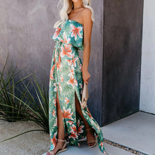Load image into Gallery viewer, Fashion Floarl Printed Off Shoulder Summer Maxi Dress
