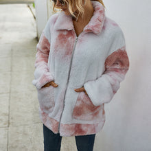 Load image into Gallery viewer, Tie-dyed Fur Coat
