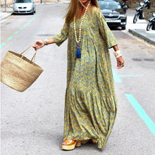 Load image into Gallery viewer, Printed Casual Maxi Dress

