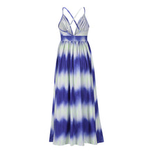 Load image into Gallery viewer, Tie-dye Gradient Sling Maxi Dress
