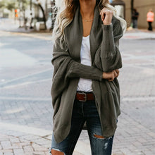 Load image into Gallery viewer, Bat Sleeve Sweater Coat
