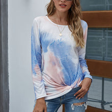 Load image into Gallery viewer, Tie-dye Gradient Kink Long-sleeved Top

