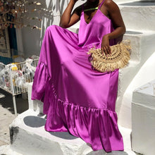 Load image into Gallery viewer, Sleeveless Suspenders Big Swing Dress
